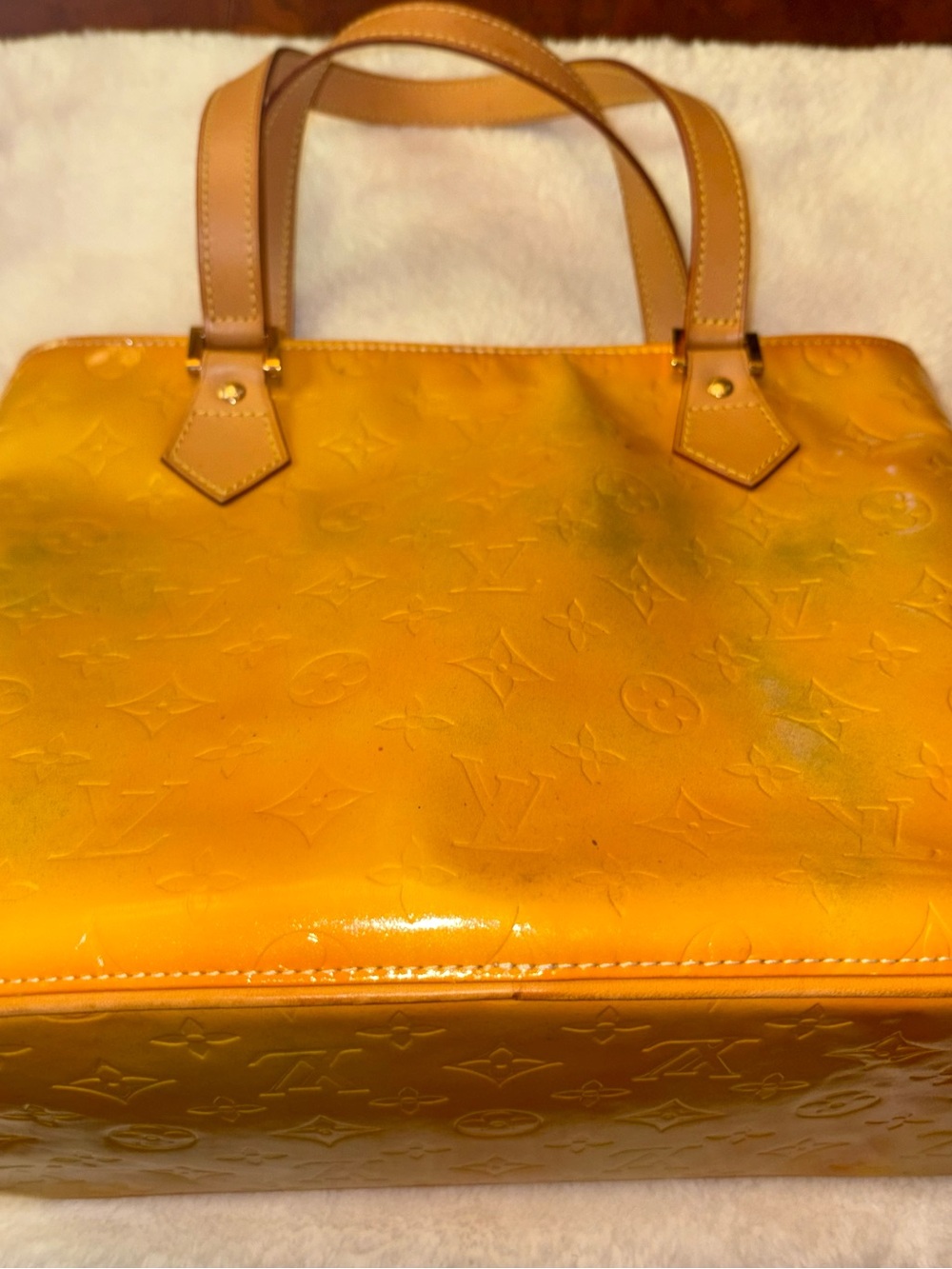 Louis Vuitton Yellow Vernis Bag